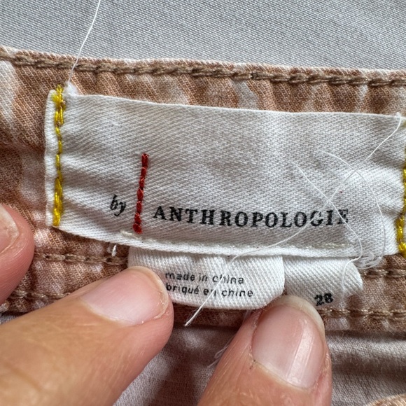 By Anthropologie the Wanderer Pants Size 26 Pink Cheetah - Picture 4 of 8